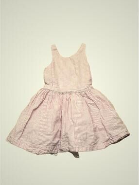 Ralph Lauren Pink and White Striped Toddler Dress with Petticoat style size 2T